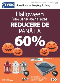 JYSK - Halloween Reducere de pana la 60% | 31 Octombrie - 06 Noiembrie