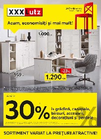 XXXLutz - 30% reducere la gradina, canapele si birouri  | 19 August - 08 Septembrie